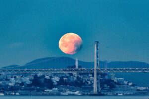 Blue Moon, Blood Moon over San Francisco